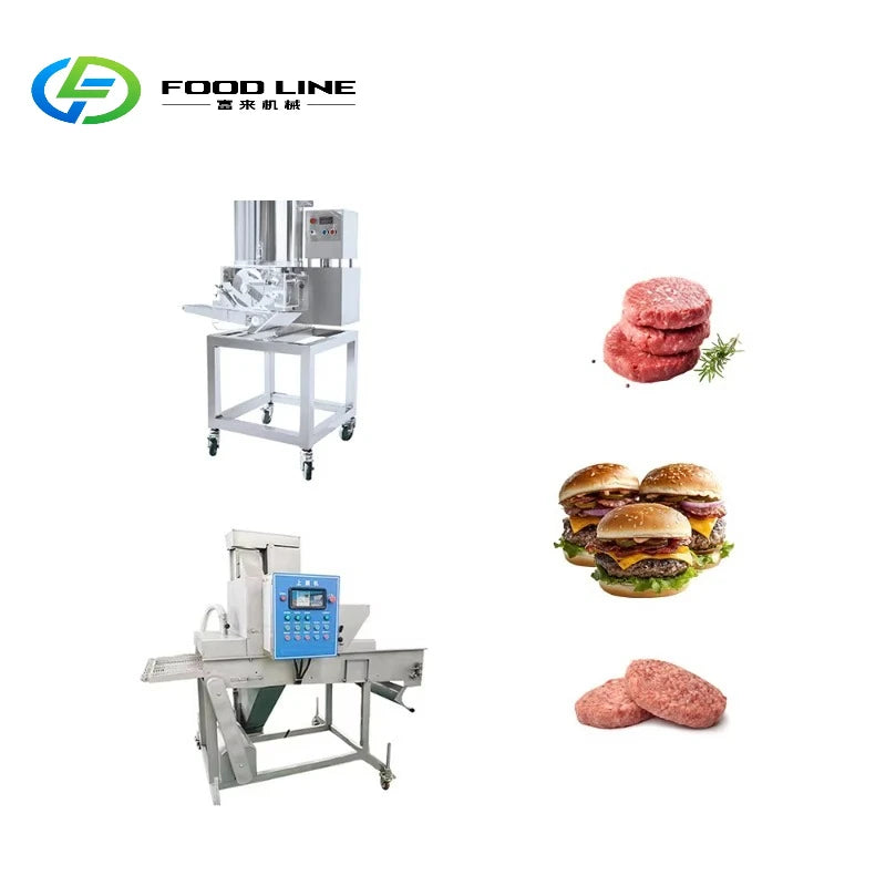 Customize Hamburger Press Patty Machine Meat Burger Patty Former Chicken Nuggets Making Production Line Machine