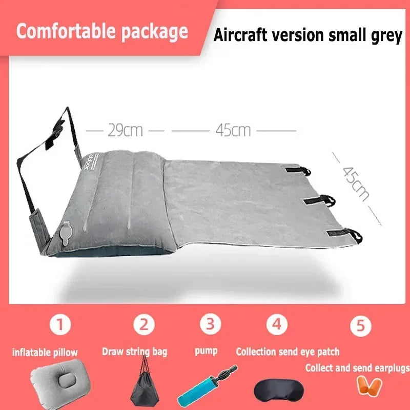 Adjustable Footrest Hammock Car Train Airplane Travel Inflatable Bed Camping Car Air Accessories Portable Car Mattress For Babys