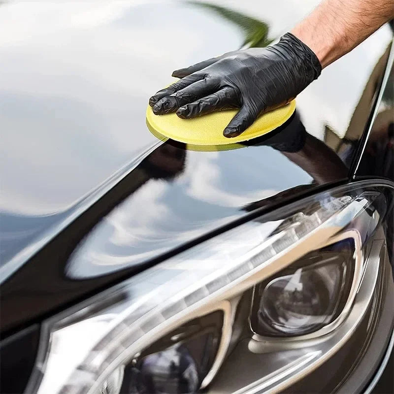High Density Foam Applicator Pads for Car Waxing Polishing Premium Round Sponge for Auto Detailing Sealant Application