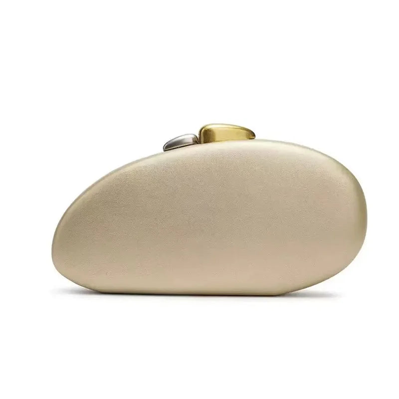 New shoulder oblique span bag, special-shaped shell pu bag, fashionable wedding dinner clutch bag, women's bag
