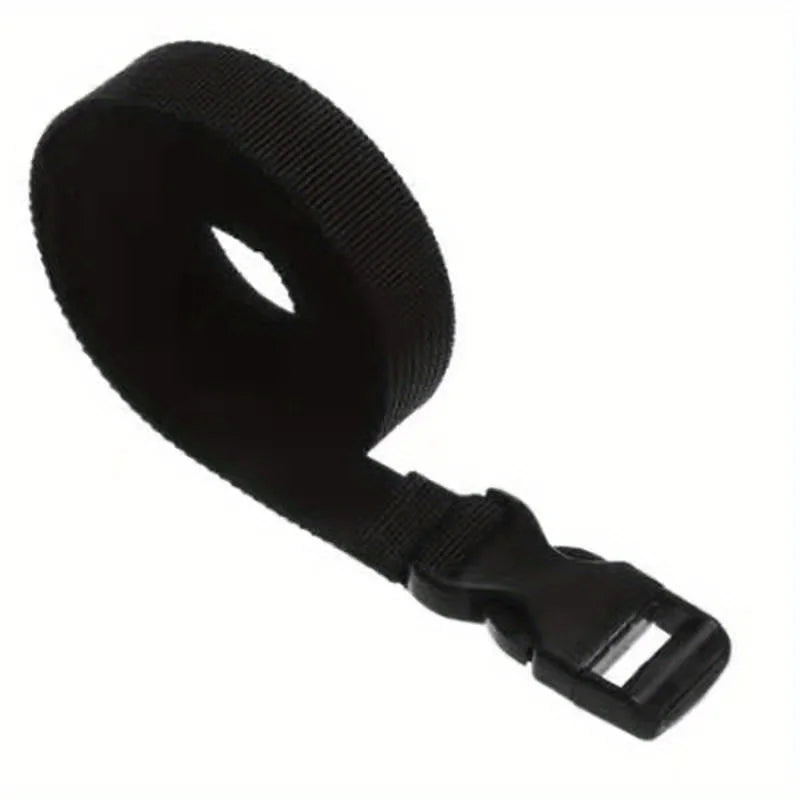 2pcs Travel Tied Black Durable Nylon Cargo Tie Down Luggage Lash Belt Strap With Cam Buckle Travel Kits Outdoor Camping Tool