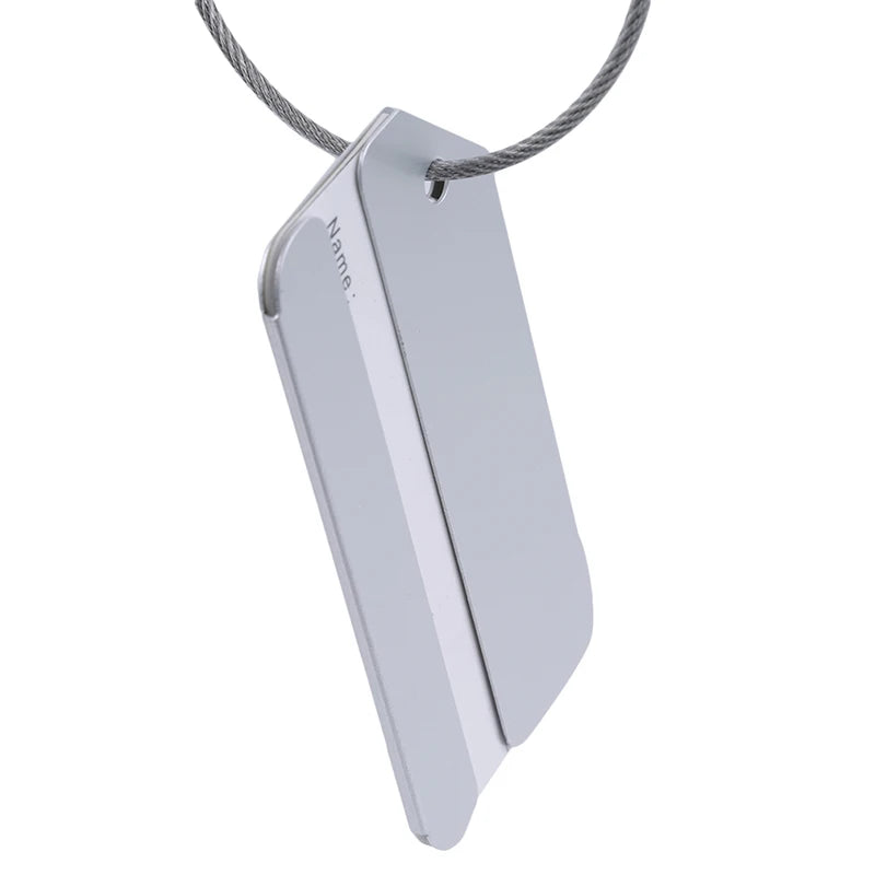 5Pcs Luggage Tags Aluminium Alloy Suitcase Tag Luggage Tag Id Luggage Tags For Suitcases Travel Luggage Baggage Identifier