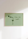 Funny Wine Quote Print: Kitchen Bar Wall Cart Art Digital Horizontal Unframed Wine Cheers Poster Gift Decoration