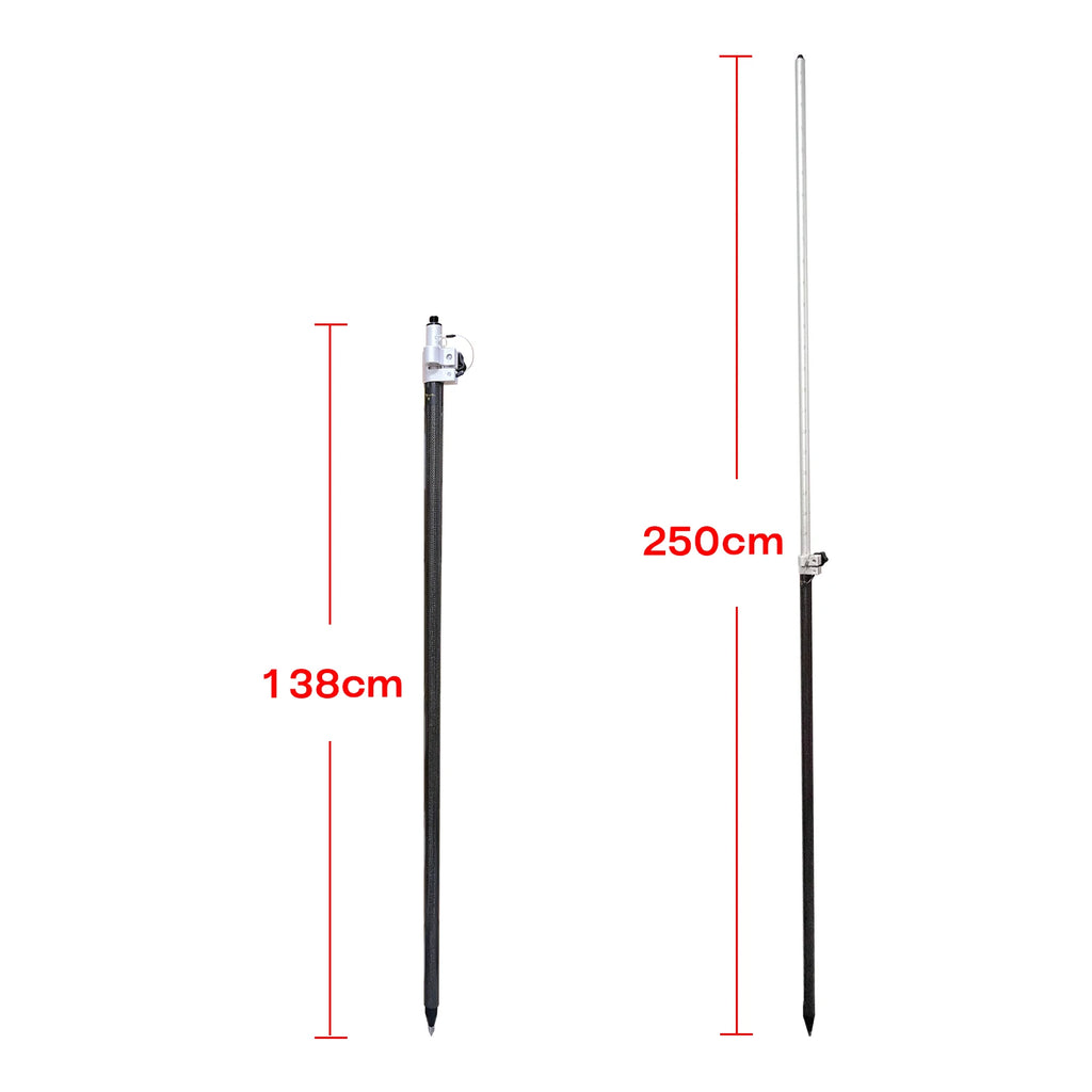1.38M-2.5M Measuring Rods Universal Highly Accurate,Survey Pole RTK GPS for Surveying ,survey/draw Carbon Fiber texture