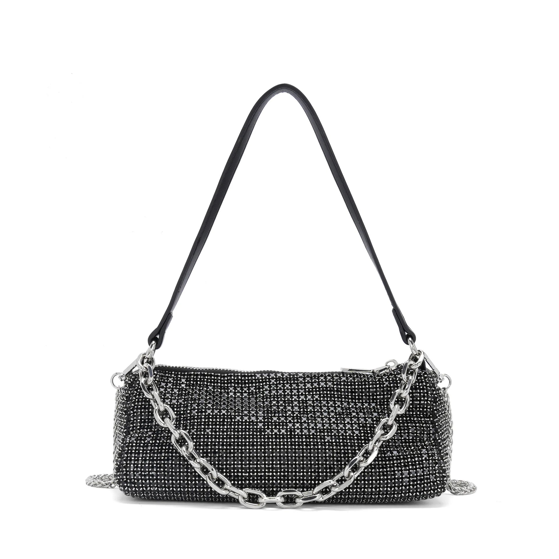 Rhinestone chain bag Internet celebrity fashion portable small square bag shoulder messenger women's bag handbag