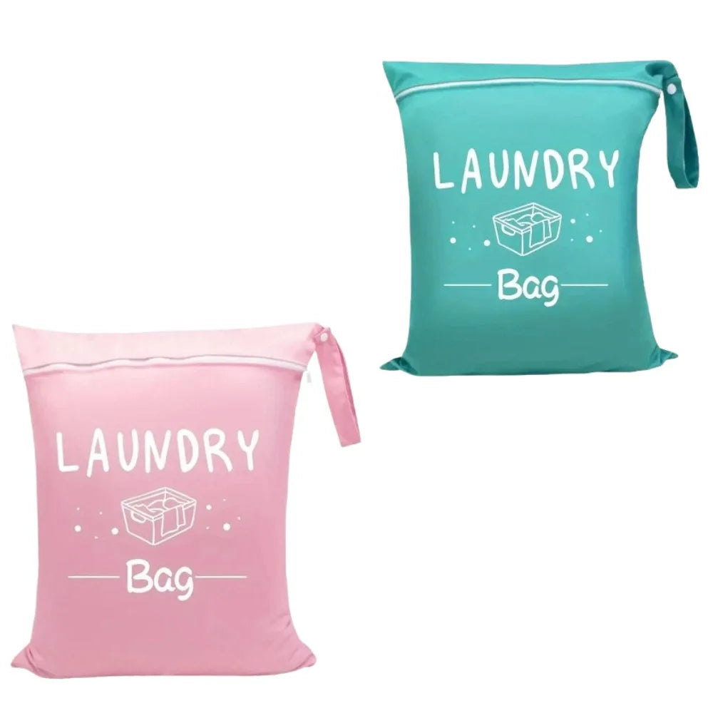 4 Colors Waterproof Travel Laundry Bag Wet Dry Organizer Pouch with Zipper Hanging Strap Portable Storage Bag