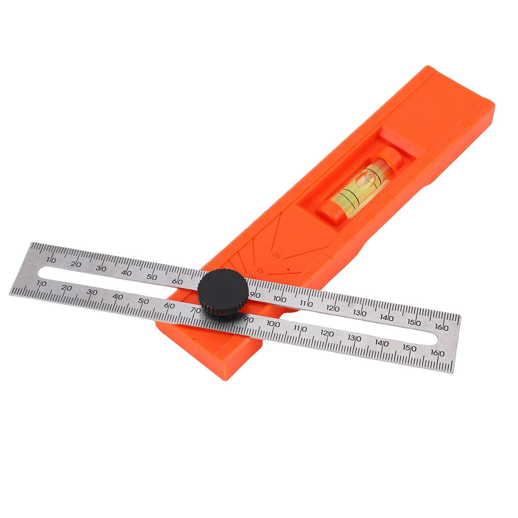 Adjustable Marking Protractor Multi Angle Ruler Foldable Depth Measuring Tool Level Gauge for Woodworking Precise Leveling Posit