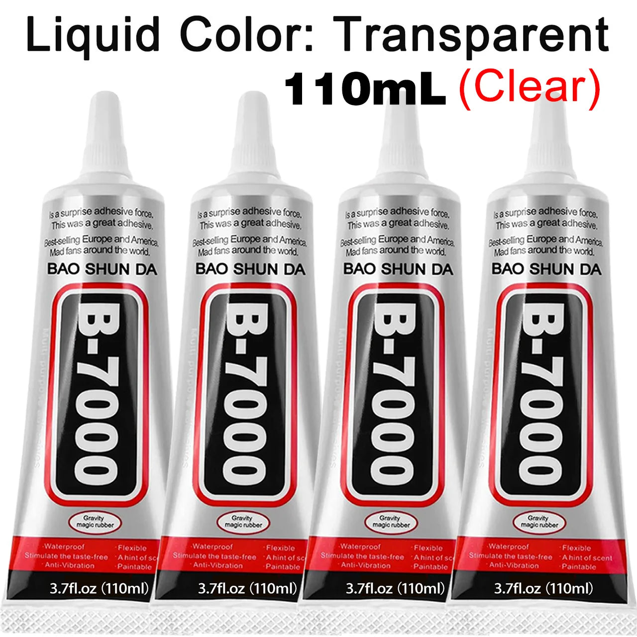 b7000 Cell Phone Adhesive,Transparent Glue, Screen Glue for Jewelry, Glass Fabric Craft Paper Wood, Waterproof, High-Performance