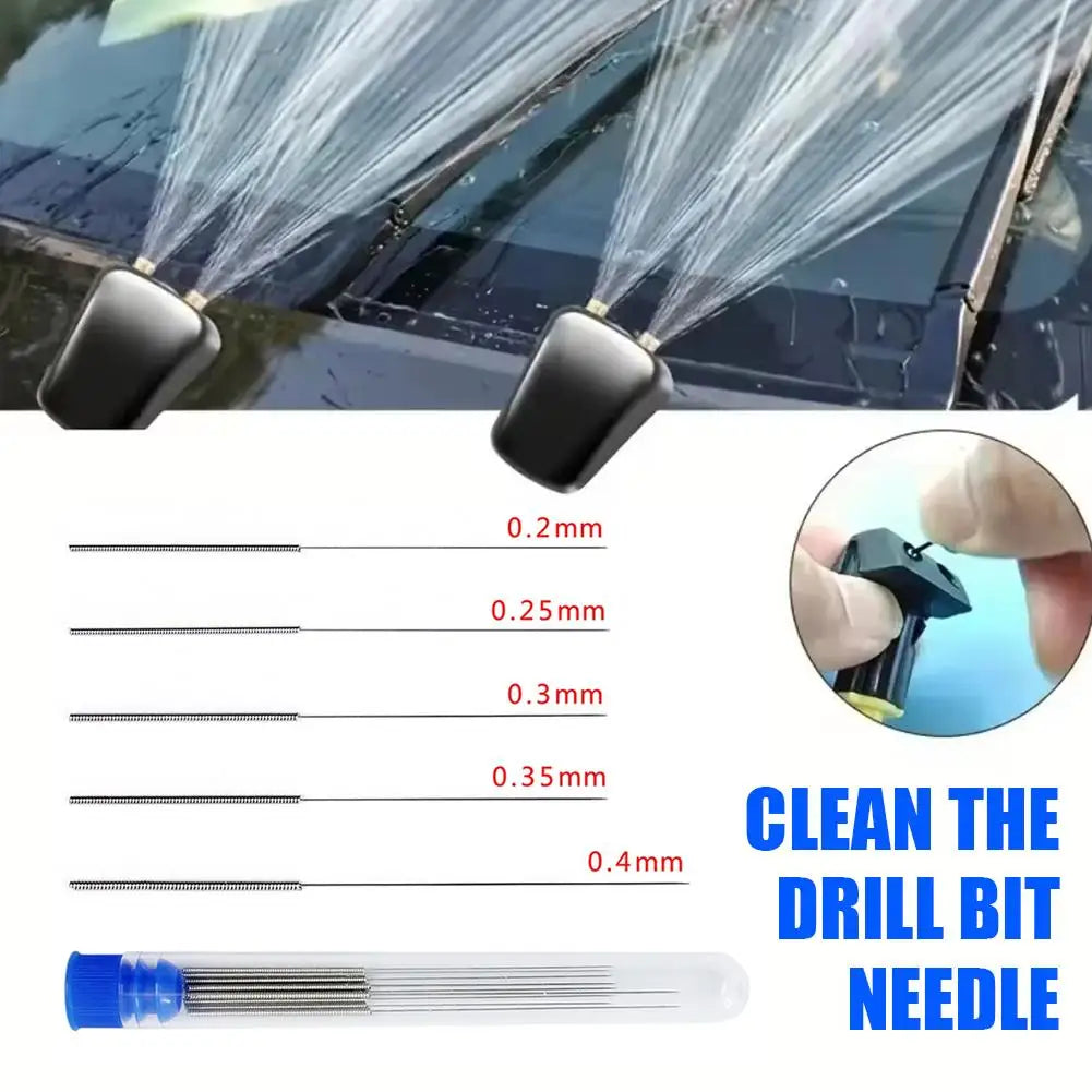 10Pcs Car Windscreen Wiper Jet Nozzle Cleaning Needles Kit Stainless Steel Washer Tool For 3D Printer Gas Stoves Shower
