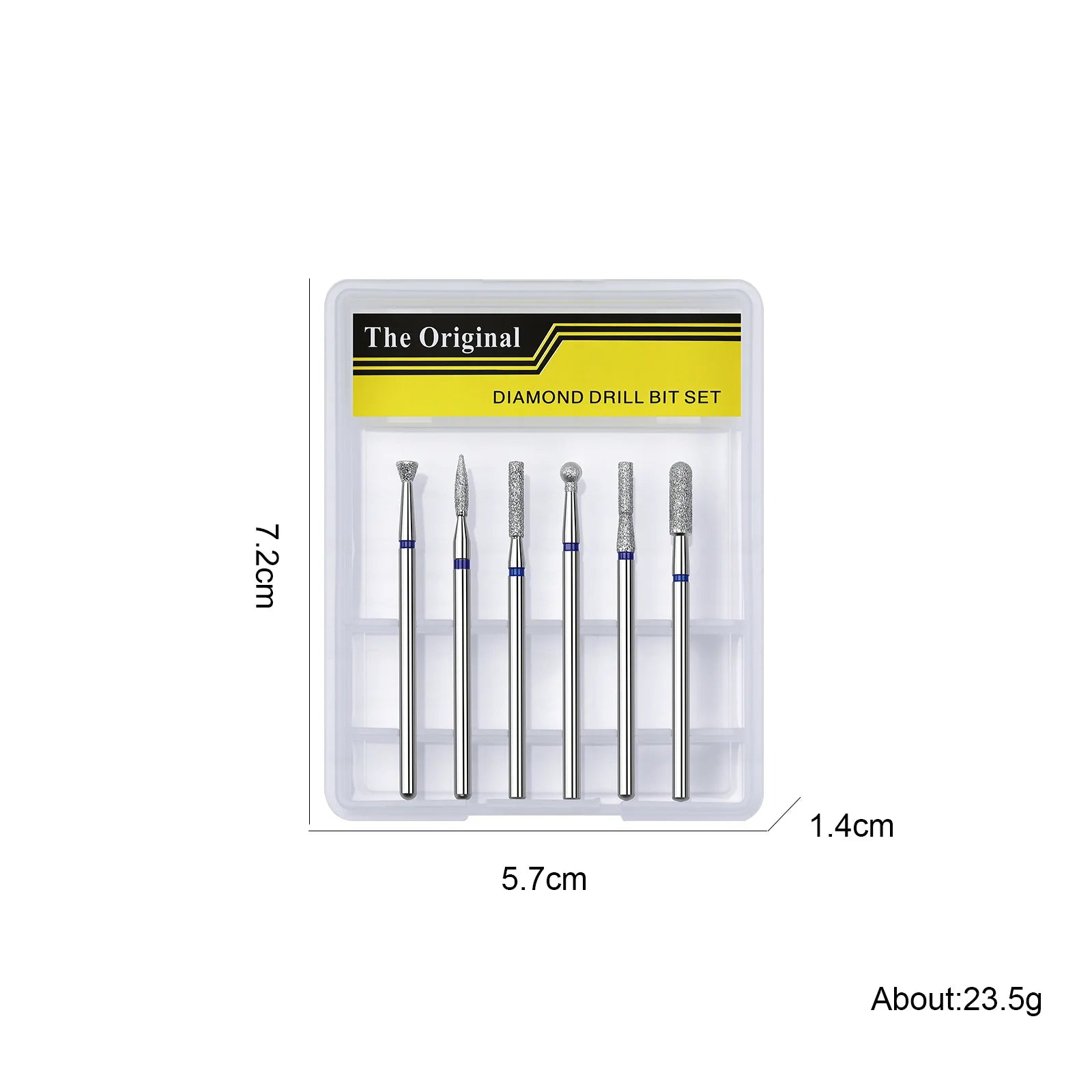 6Pcs/box Multi Functional Nail Cutters Electric Nail Drill Bits For Manicure Pedicure Tungsten alloy Grinding Head Nail Tools