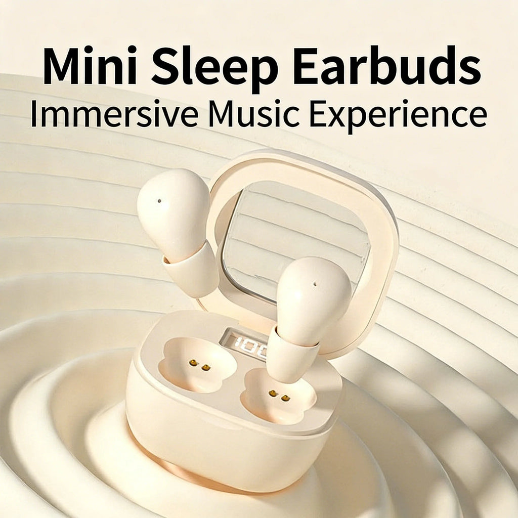 SK19-True wireless headphones-Mini ultra-small wireless sleep headphones with long battery life and high-fidelity sound quality