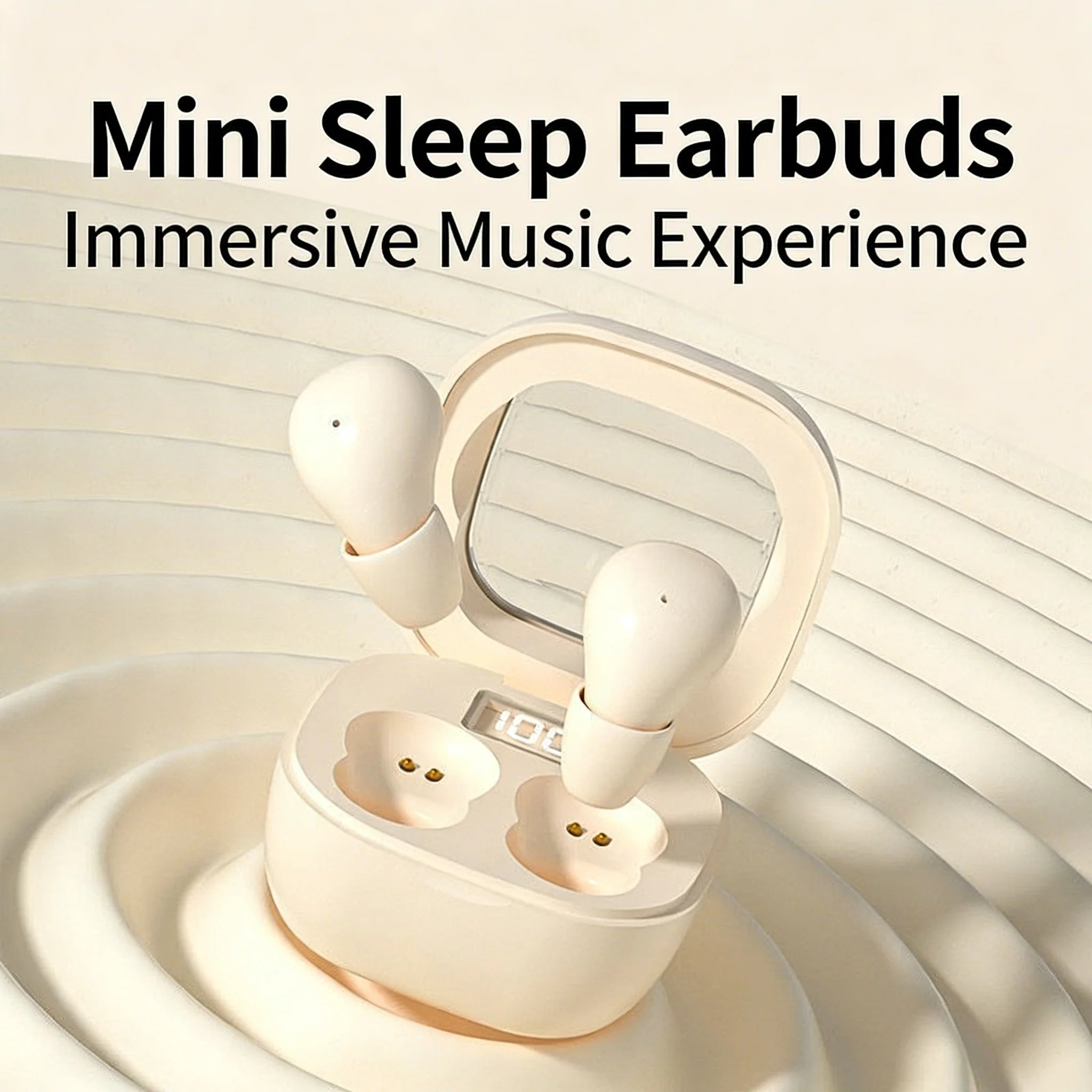 SK19-True wireless headphones-Mini ultra-small wireless sleep headphones with long battery life and high-fidelity sound quality