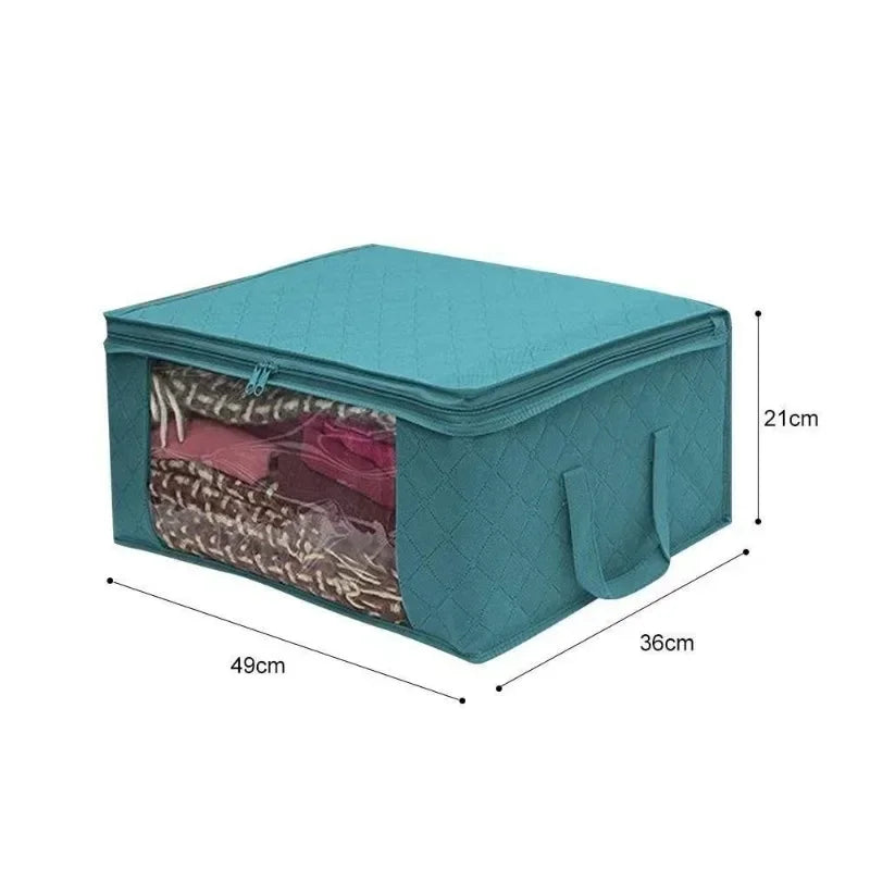 1pcs Non Woven Fabric Folding Clothes Storage Bag Clothes Collecting Case Toys Quilt Blanket Storage Organizer for Home