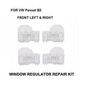 x4 Car Plastic Clips For VW Passat B5 1996 - 2005 Window Regulator Repair Kit - 2 Pairs Front Left And Right