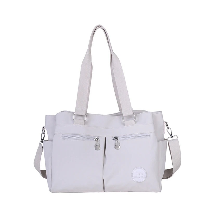 Nylon Solid Zipper Large Capacity Casual Tote Bag Multifunctional Durable Crossbody Bags Sweet Daily Commute Versatile Bags