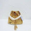 Women Bead Embroidery Shoulder Bag Women Fashionable Sequins Crossbody Chain Bucket Bag Handbag Shoulder Bags