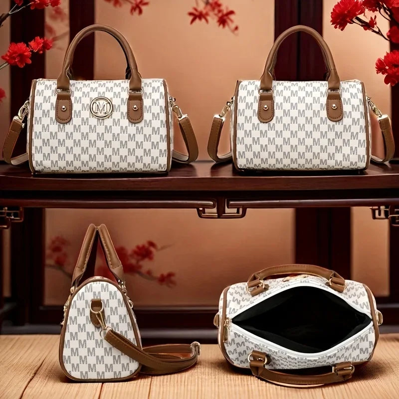 Simple Printed Metal Sheet Handbag, Fashionable Retro Versatile Crossbody Bags, Suitable for Commuting Banquet Pillow Bag
