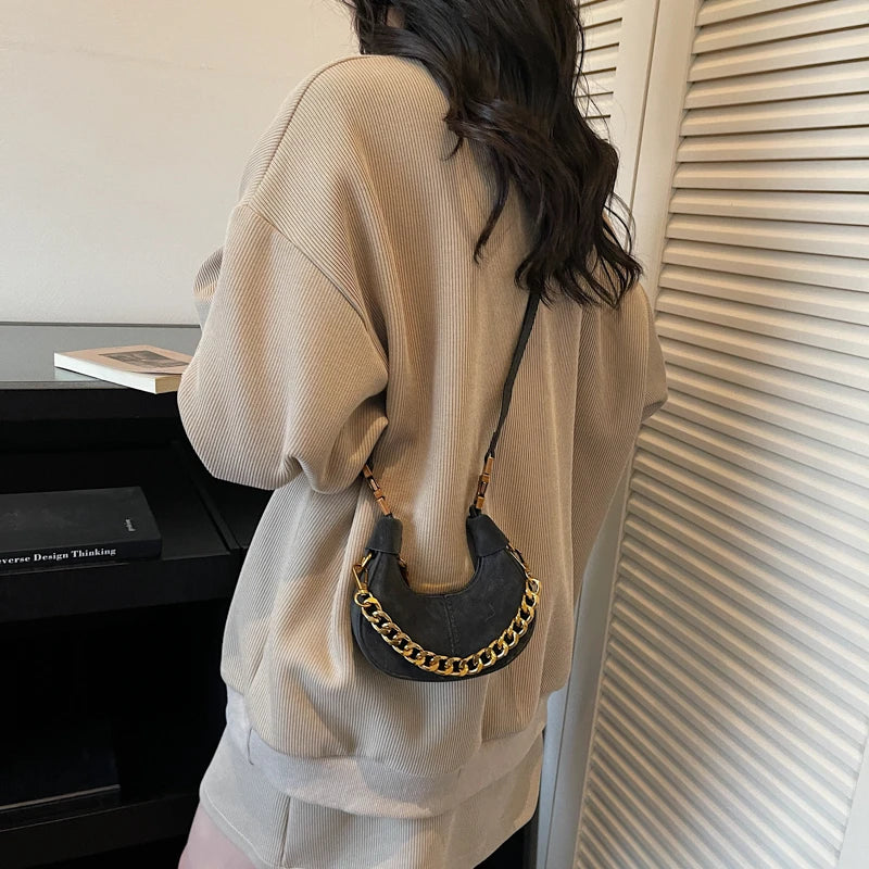 Vsper Exquisite Round Mini Top-handle Bags With Golden Chain Luxury Designer Handbags Small Shoulder Cross Body Coin Purses 2026