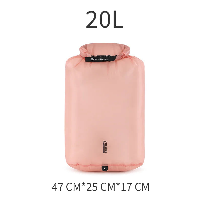Waterproof Dry Bag Ultralight Clothing Storage Bag Lightweight Roll Top Travel Packing Organizer for Luggage Swimming Outdoor