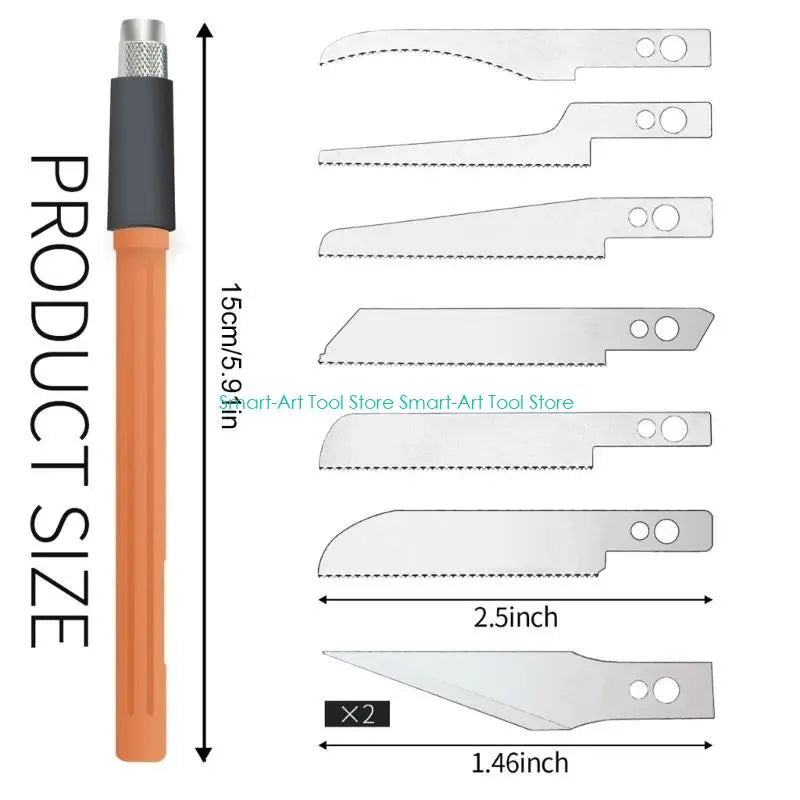 E1PB Efficient Miniature Handsaw Suitable for Wood Plastic and Metal Cutting Adjustable Diverses DIYer & Repair Tasks