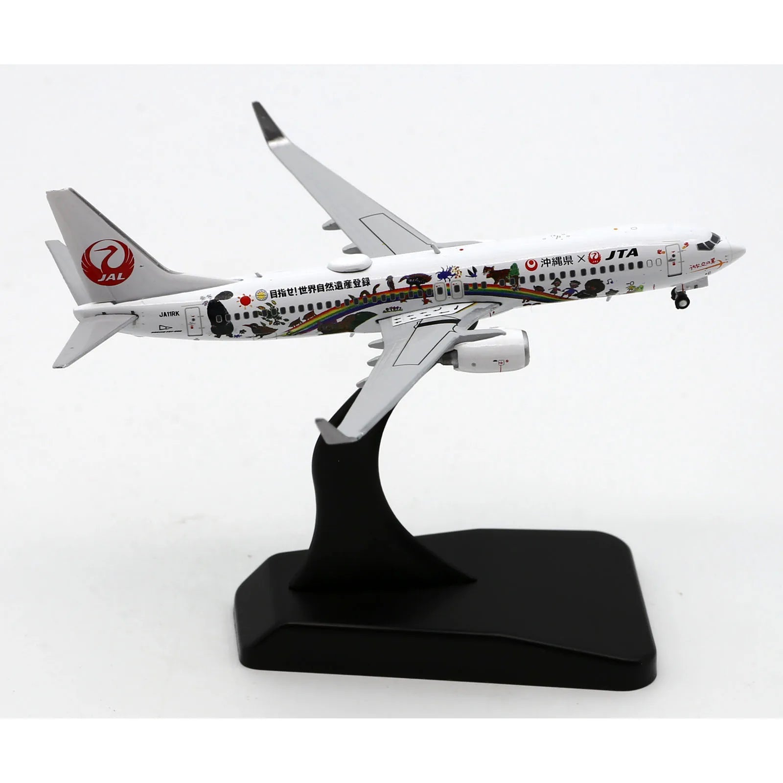 EW4738012 Alloy Collectible Plane Gift JC Wings 1:400 Japan TransOcean Air Boeing B737-800 Diecast Aircraft Jet Model JA11RK