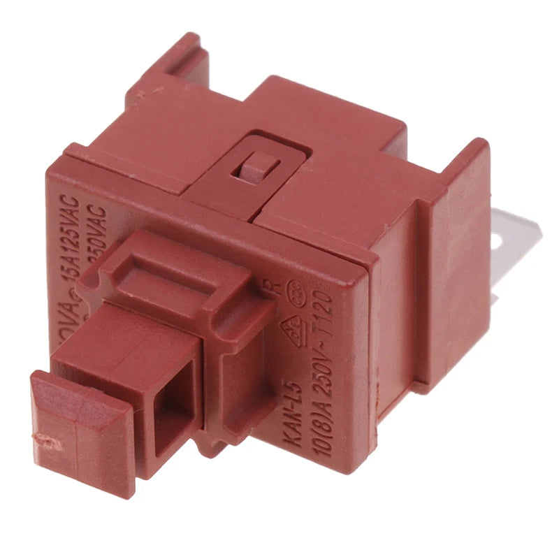 KAN-L5 2Pin Self-lock Key Switch Water Heater Vacuum Cleaner Switch 7.5A 250VAC Button Power Switch Lock Switch