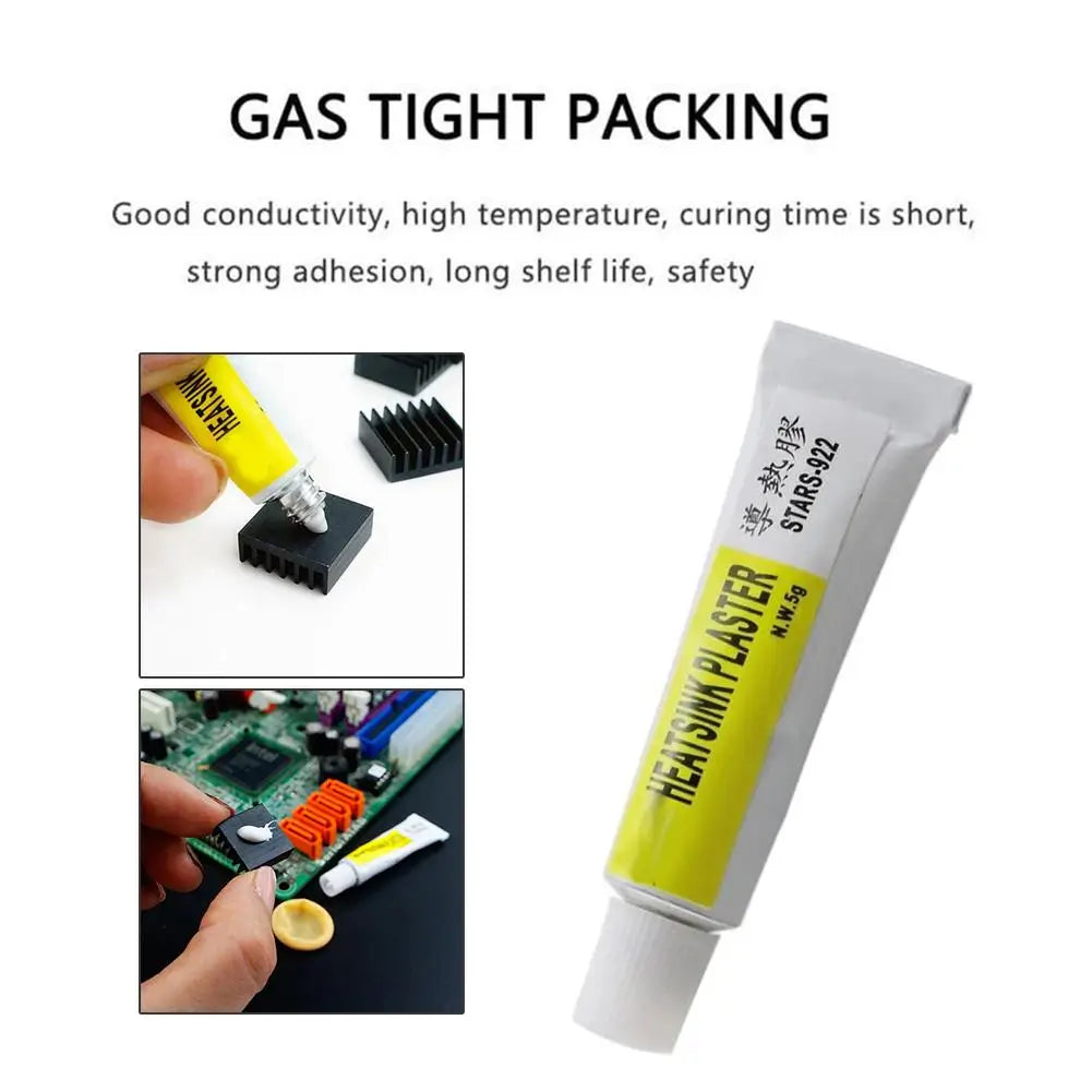 1-5Pcs Thermal Paste Conductive Heatsink Plaster Viscous Adhesive For Chip VGA RAM LED IC Cooler Radiator Cooling Sealers