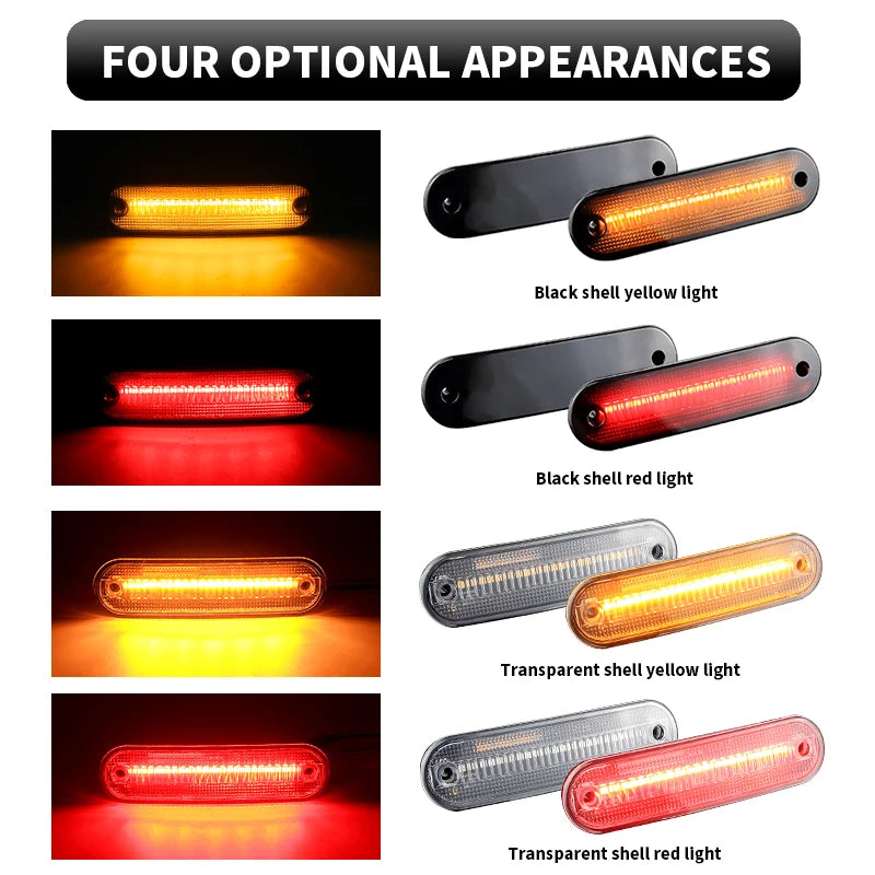 4PCS LED Side Marker Lights Canbus For Mazda Miata MX-5 1990-2005 Smoked/Clear Lens Front Amber Turn Signal Lamp Car Accessories