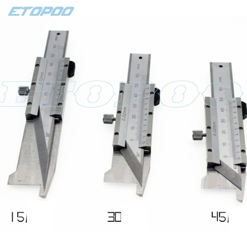 15 30 45 60 Degree Digital Chamfer Gauge Stainless Steel Chamfering Calipers Vernier Caliper Chamver Vernier Caliper