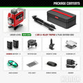 YEVOLT YVGLL4LD16 16 Lines 4-Plane Green Laser Level Self-Leveling Horizontal & Vertical Tool Remote Control