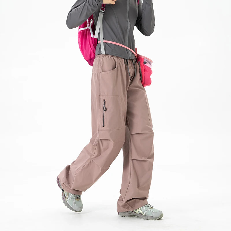 CHRLCK Unisex Waterproof Hiking Pants Autumn Mountaineering Cargo Pants Breathable Fishing Camping Cycling Trekking Trousers