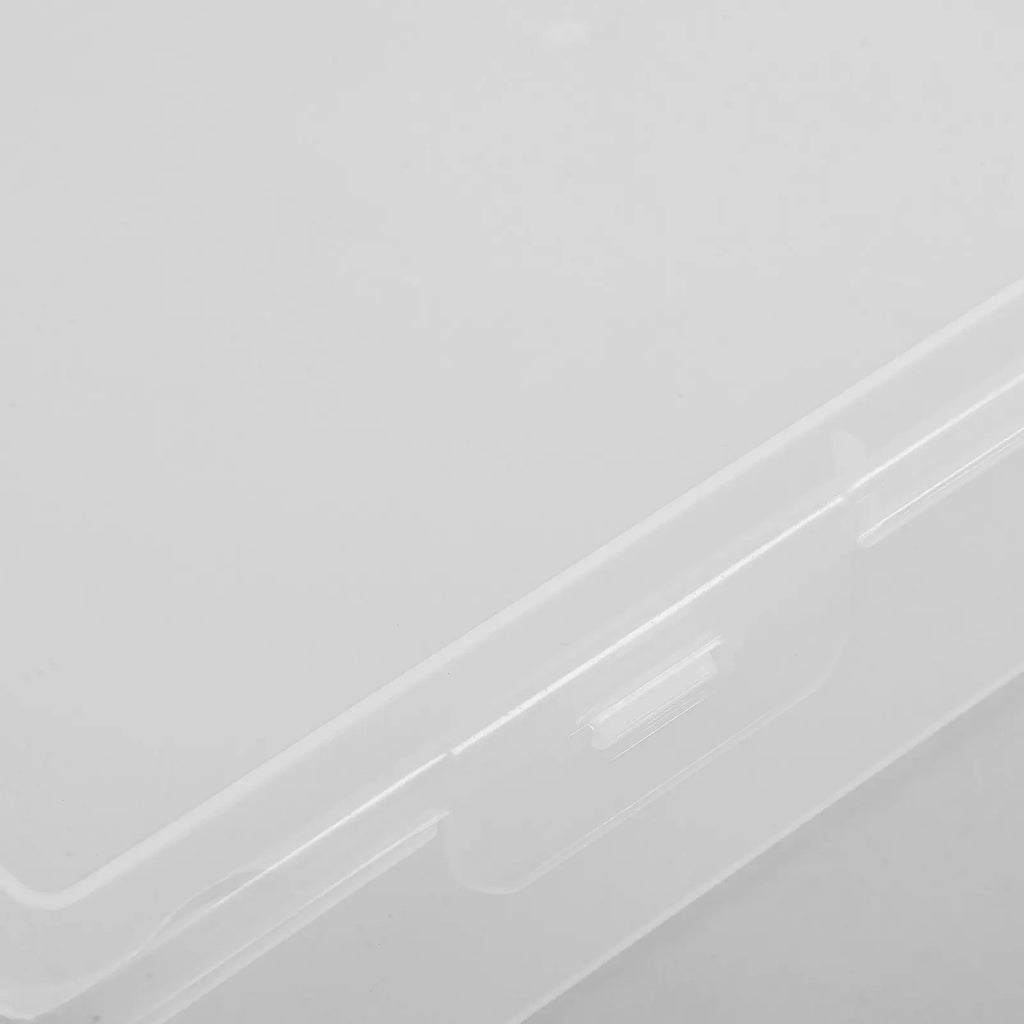 Sturdy Plastic Storage Box A4 Document Organizer File Case for Business Certificates Travel Documents Photos Cards Postcards
