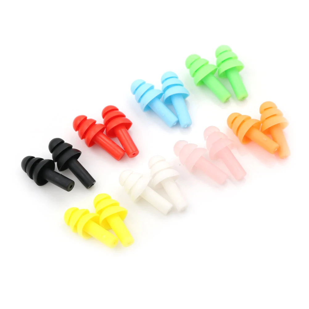 20Pcs Soft Silicone Earplugs Reusable Noise Reduction Sleeping Study Ear Plugs Hearing Protector 30*14mm