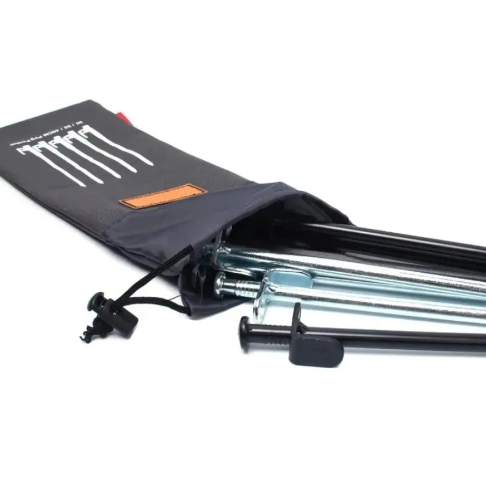 2026 Outdoor Tent Pegs Bag Camping Tent Accessories Hammer Wind Rope Tent Nail Storage Pouch Cover Case Travelling Supplies