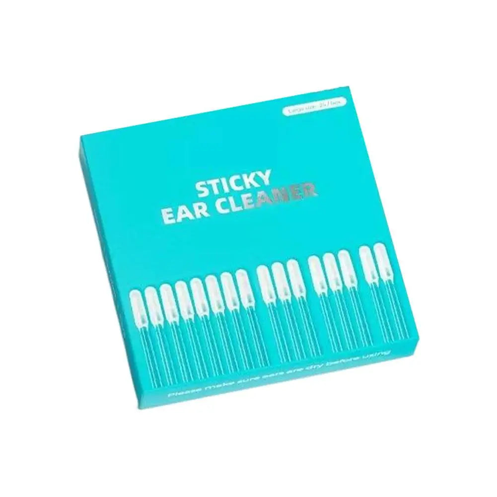 24Pcs Sticky Ear Care Sticks Soft Silicone Adhesive Tips Disposable Reusable Personal Hygiene Wand for Adults Kids Outer Ear