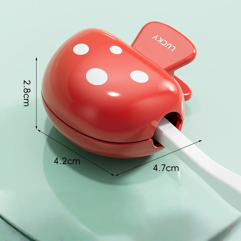 Mushroom toothbrush clip travel toothbrush cover, dustproof, toothbrush head protection clip, household outdoor storage box