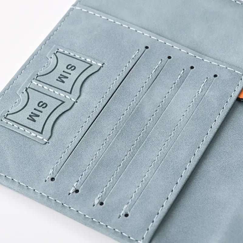 Unisex Passport Cover Women Men Passport Credit Card Holder Case PU Leather Business Card Passport Wallet Travel Purse