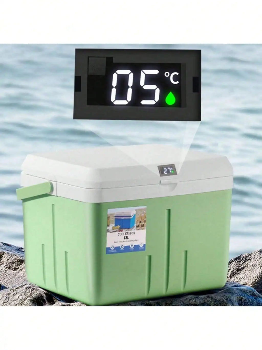 5L/8L/13L Camping Cooler - Hard Ice Retention Cooler Lunch Box - Portable Small Insulated Cooler, Outdoor, Camping, Leisure