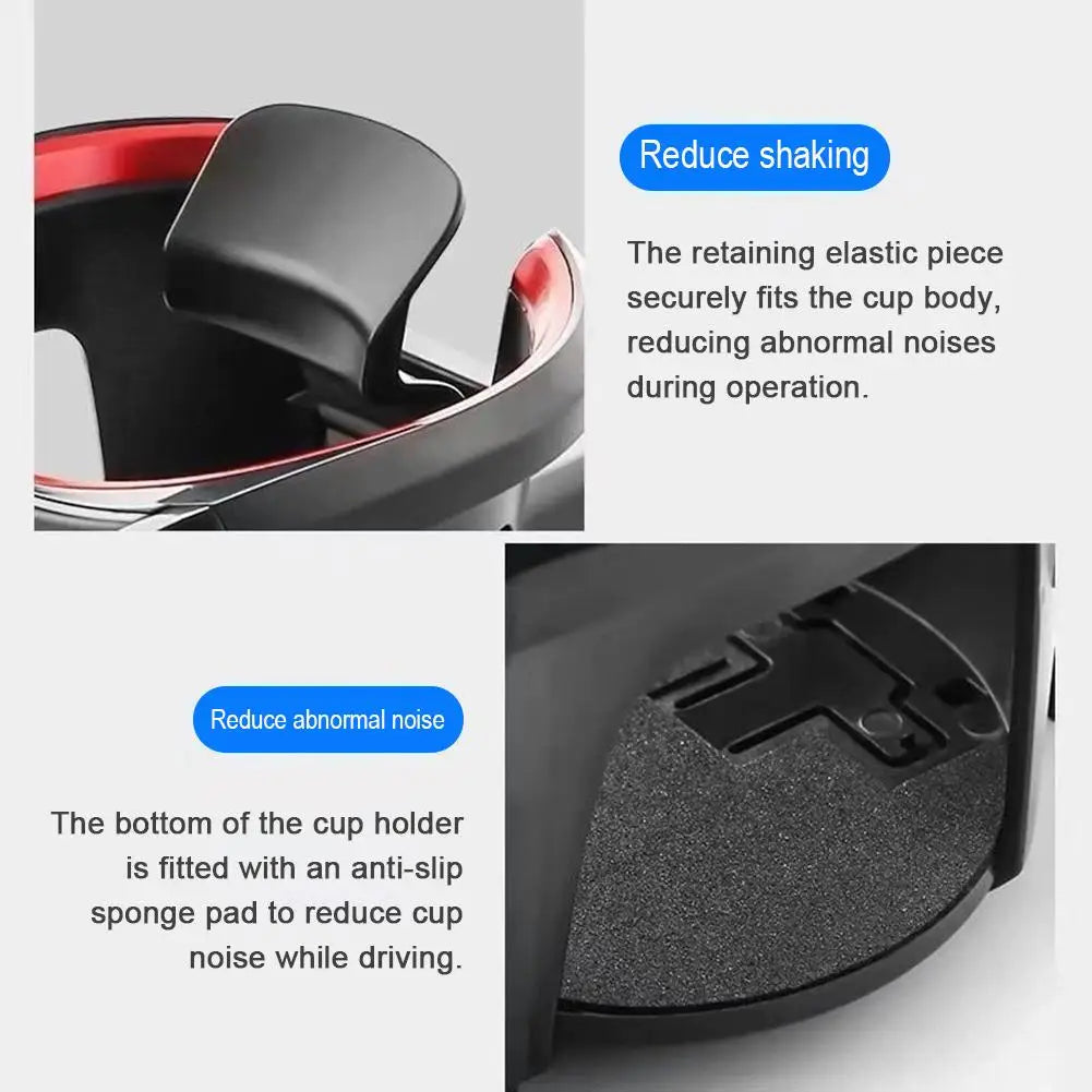 2 In 1 Universal Car Cup Holder & Phone Stand Stable Air Vent Outlet Mount Adjustable Coffee Water Bottle Storage Bracket