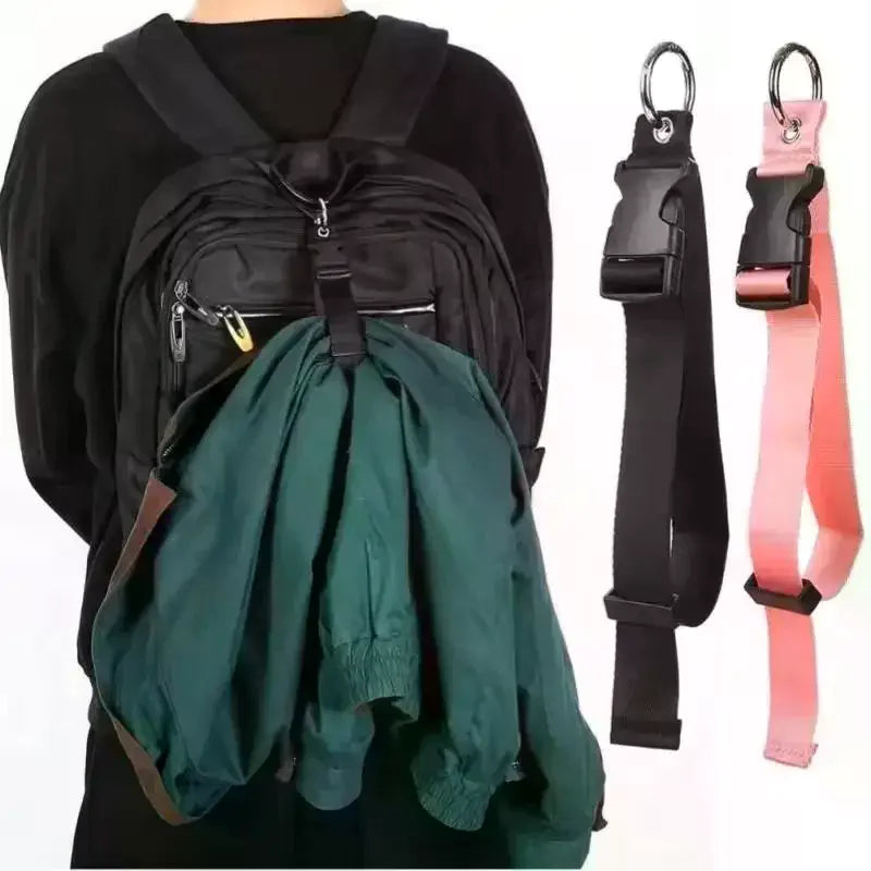 1/2Pcs Travel Luggage Fixed Strap Backpack External Strap Portable Strap With Release Buckle Luggage Strap Belt Jacket Holder