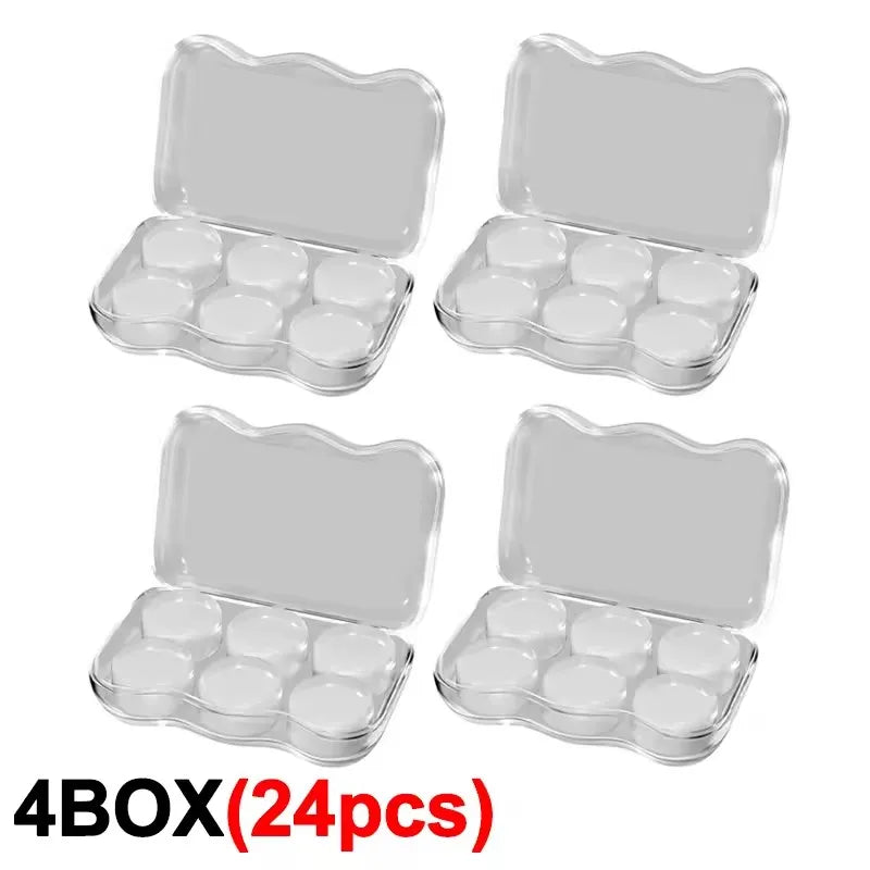 Moldable Soft Ear Plugs for Sleeping Waterproof Noise Cancelling Wax Reusable Earplugs for Swimming Flying Studying Earbuds