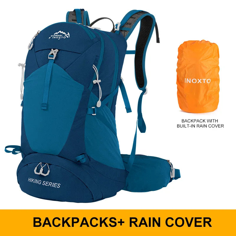 Mountaineering Backpack 35 Liters Men's and Women's Outdoor Sports Bag Waterproof Camping Hiking Rain