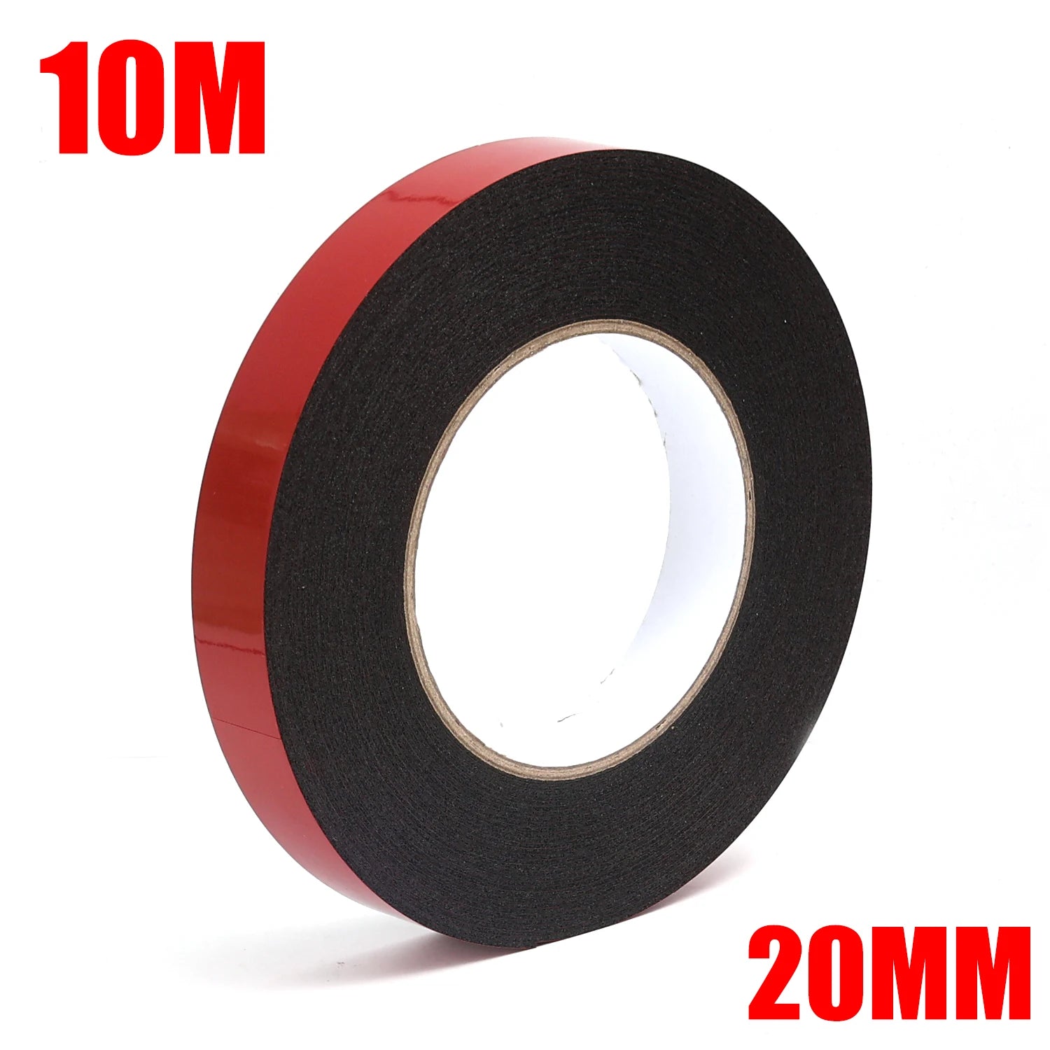 5/10/15/20MM Double-Sided Black PE Tape Red Film Foam Sponge Strong Adhesive Wall Mounting Tapes Traceless Sticker Length 10M