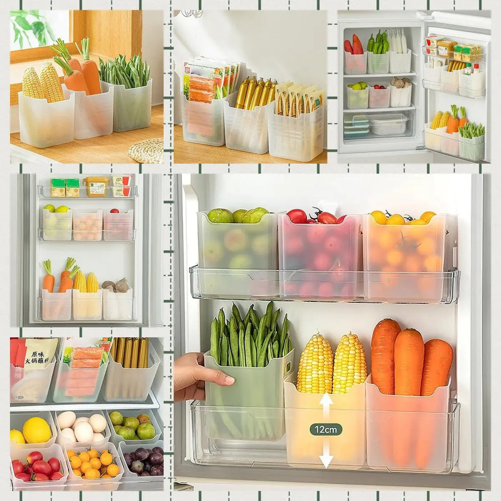 1PCS Refrigerator Storage Boxes Food Fresh Organizer Cold Storage Crisper Fruit Spice Food Container Boxes Kitchen Boxes