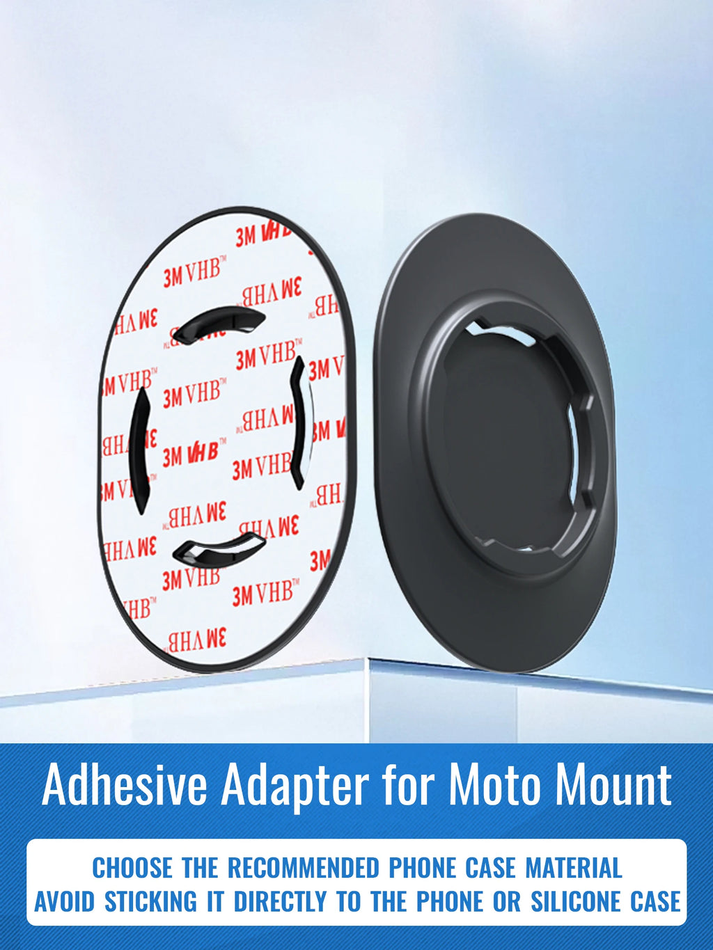 Lock-in Design Phone Sticker Adapter For Quad-style Moto/MTB/Road Bike Mount Phone Case Adhesive Holder Bicycle Patch Accessory