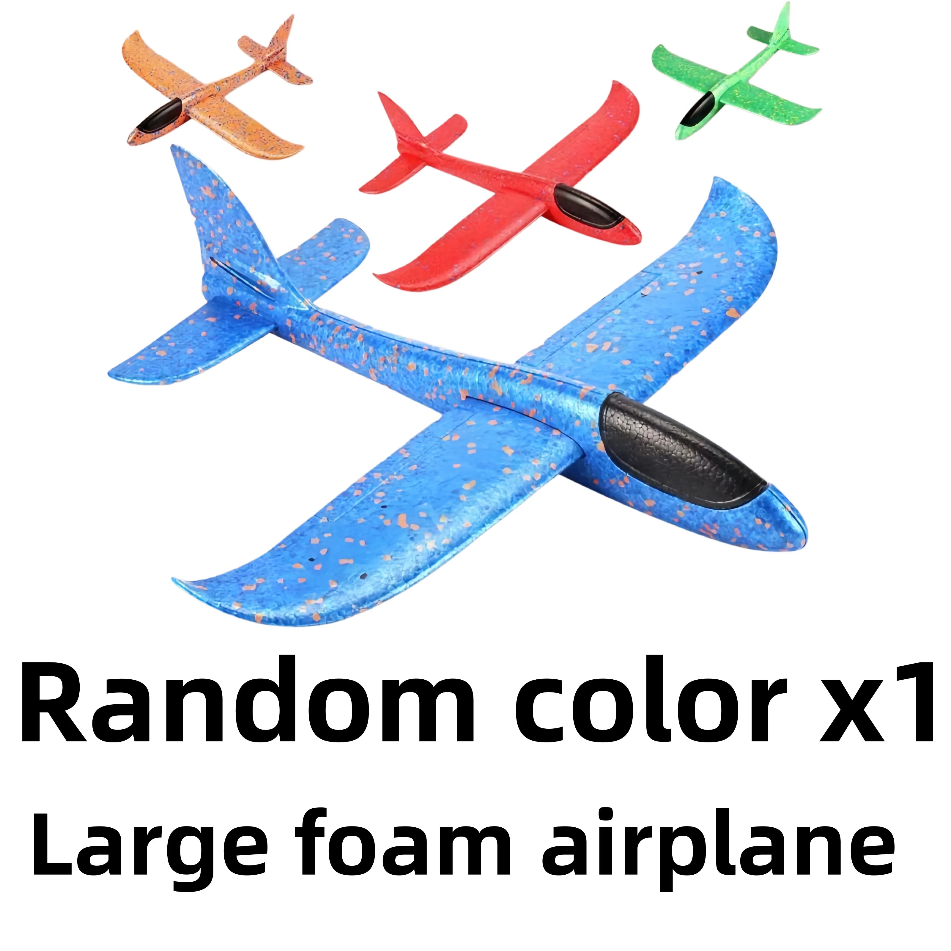 Foam Glider Hand Throwing Aircraft Toys Outdoor Boy Large Model Glider Outdoor Essential Gift