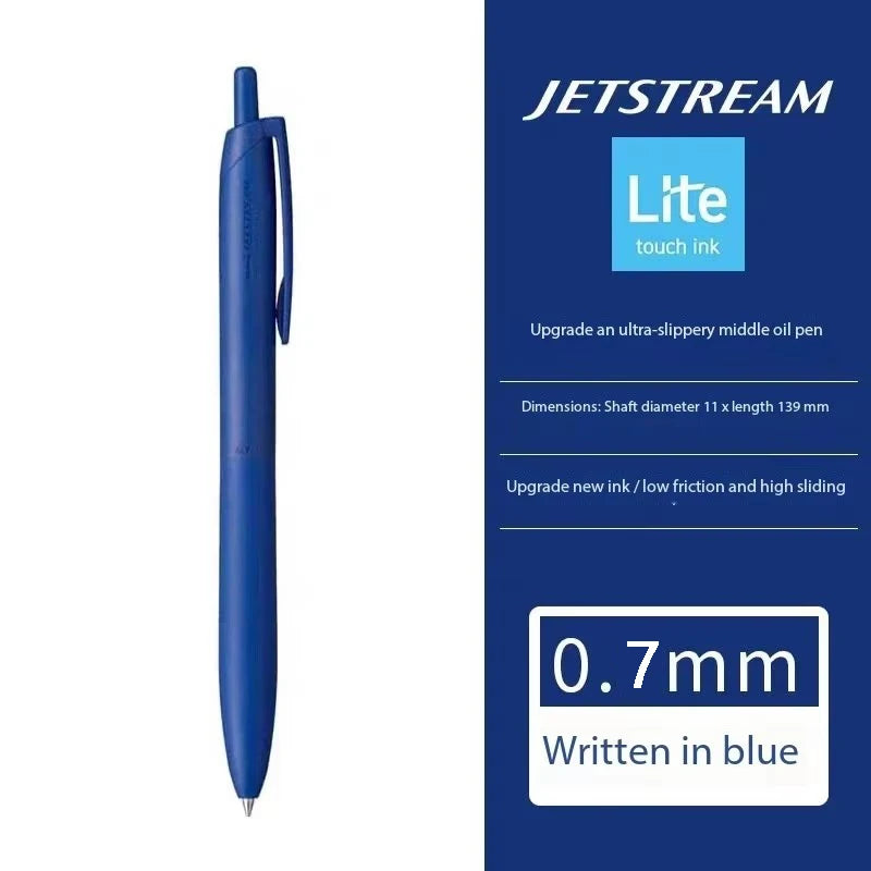 Uni Permanent Ballpoint Pen Jet Stream Anti-slip Cloudy Recycled Eco Shell Friction Super Smooth Ink Oil Pens Portable Supplies