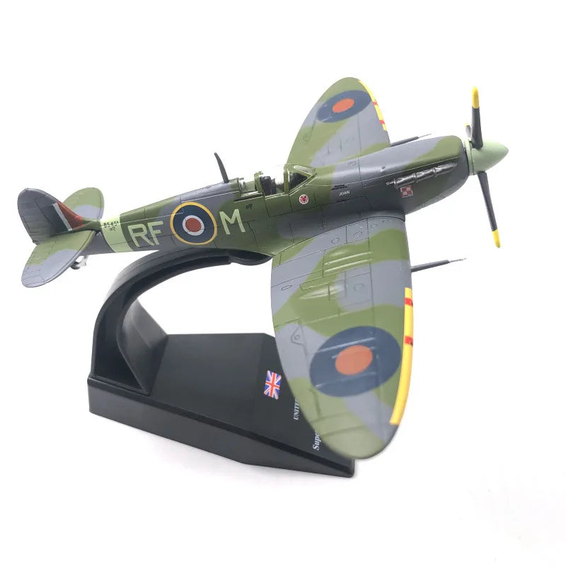1:72 Scale NSModel World War II Spitfire Fighter Simulation Alloy Fighter Aircraft Model Finished Product Collectible Toy