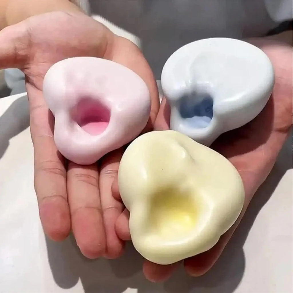 Stress Relief Ball Squishys Toys Plasticity Ice Skin Super Soft Ultra-Thin Sticky Handmade Ball Light Squeez Stress Relieving