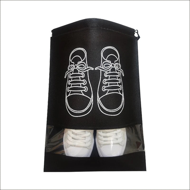 10/5pcs Shoes Storage Bags Closet Organizer Non-woven Travel Portable Bag Waterproof Pocket Clothing Classified Hanging Bag 2025